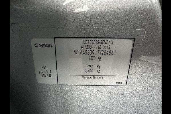 Smart Forfour EQ Comfort 18 kWh [ 3-Fase-22kW ] {SOH-96%} Aut. *HEATED-COMFORTSEATS | DAB+ | AIRCO | CRUISE | 15''ALU | PRIVACY-GLASS*