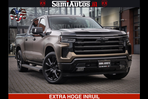 Chevrolet Silverado TWO-TONE COACHWORK | HUD | BLACK EDITION | BOM VOL | PICK UP DODGE RAM | DUBBELE CABINE DC | 5 PERSOONS | GRIJSKENTEKEN |