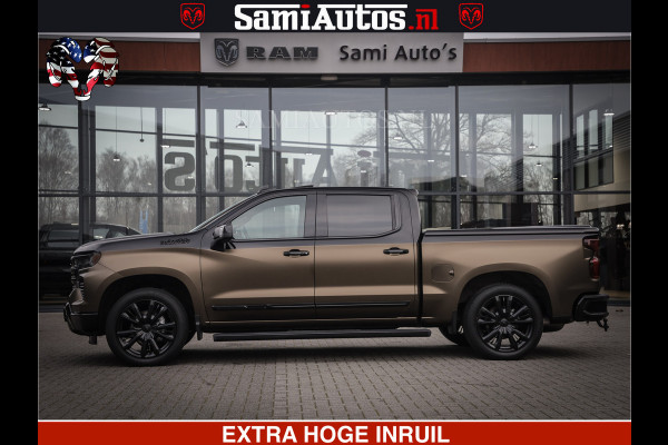 Chevrolet Silverado TWO-TONE COACHWORK | HUD | BLACK EDITION | BOM VOL | PICK UP DODGE RAM | DUBBELE CABINE DC | 5 PERSOONS | GRIJSKENTEKEN |