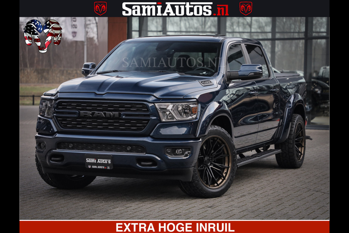 Dodge Ram SPORT | 5.7 V8 4x4 HEMI | PANORAMA DAK | GROOTSCHEM 12 INCH | LPG | Diamond Black Pearl | CREW CAB | DUBBELE CABINE | 5 PERSOONS | DC | VOORRAAD NR 2559 - 3308