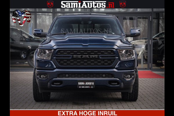 Dodge Ram SPORT | 5.7 V8 4x4 HEMI | PANORAMA DAK | GROOTSCHEM 12 INCH | LPG | Patriot Blue CREW CAB | DUBBELE CABINE | 5 PERSOONS | DC | VOORRAAD NR 2557 - 3328