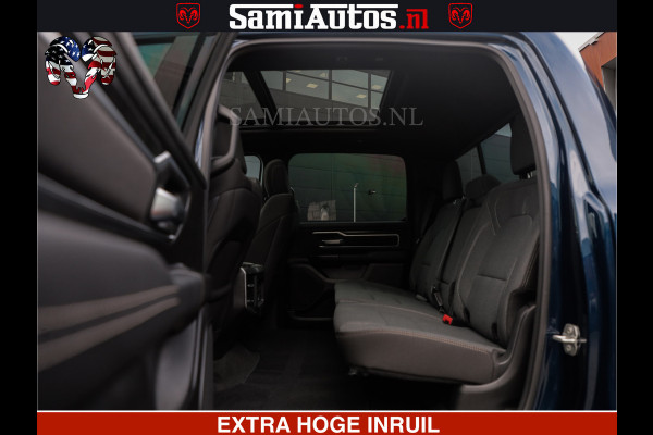 Dodge Ram SPORT | 5.7 V8 4x4 HEMI | PANORAMA DAK | GROOTSCHEM 12 INCH | LPG | Patriot Blue CREW CAB | DUBBELE CABINE | 5 PERSOONS | DC | VOORRAAD NR 2557 - 3328