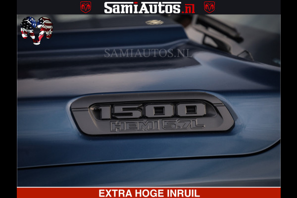 Dodge Ram SPORT | 5.7 V8 4x4 HEMI | PANORAMA DAK | GROOTSCHEM 12 INCH | LPG | Patriot Blue CREW CAB | DUBBELE CABINE | 5 PERSOONS | DC | VOORRAAD NR 2557 - 3328