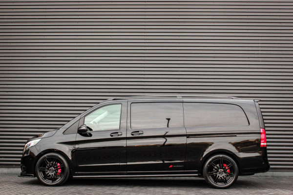 Mercedes-Benz Vito 190PK EXTRA LANG JB- EDITION FULL BLACK / AMG / SPOILER / VERLAGINGSVEREN / NAVIGATIE / SIDE- BARS / FULL / NAV