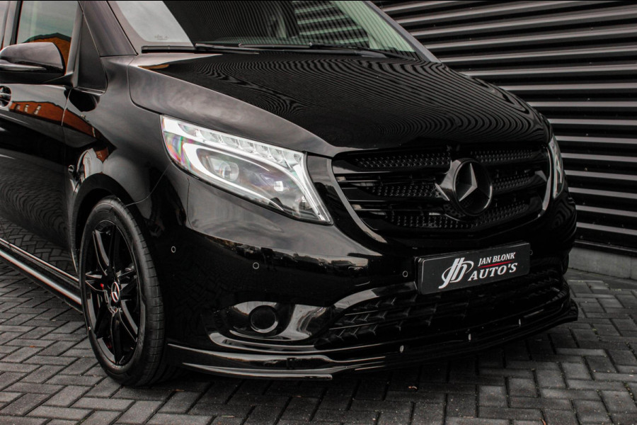 Mercedes-Benz Vito 190PK EXTRA LANG JB- EDITION FULL BLACK / AMG / SPOILER / VERLAGINGSVEREN / NAVIGATIE / SIDE- BARS / FULL / NAV