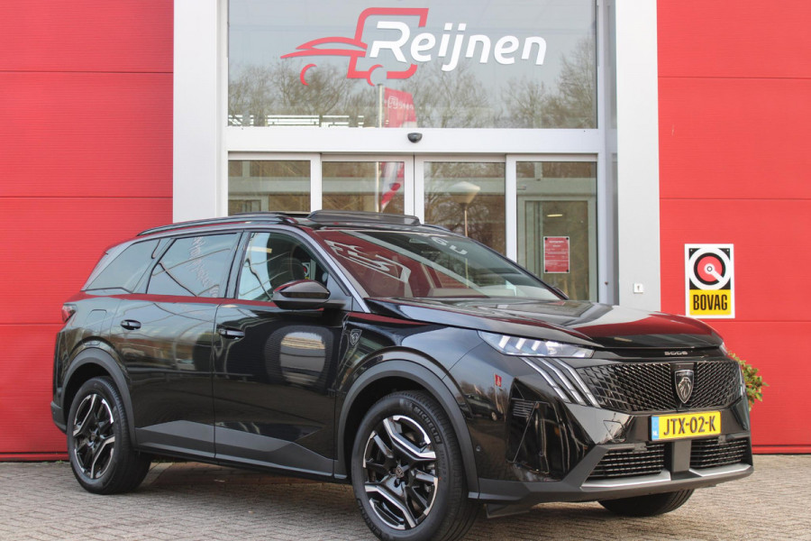 Peugeot 5008 1.6 plug-in Hybrid 195PK GT EXCLUSIVE 7 PERSOONS | PANORAMISCH SCHUIF/KANTEL DAK | FOCAL AUDIO SYSTEM | TREKHAAK MET AFNEEMBARE KOGEL | ELEKTRISCH BEDIENBARE VOORSTOELEN MET GEHEUGEN/MASSAGE FUNCTIE | STOEL/STUUR VERWARMING | NAVIGATIE | DRAADLOZE APPLE CARPLAY/ANDROID AUTO | FULL LED MATRIX KOPLAMPEN | 19" LICHTMETALEN VELGEN | ELEKTRISCH BEDIENBARE ACHTERKLEP | SFEER VERLICHTING | 360° CAMERA | DODEHOEK DETECTIE | KEYLESS ENTRY/START | 7,4KW ONBOARD CHARGER |