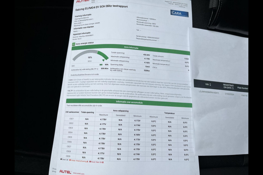 MG Mg4 electric 64 kWh Luxury LONG RANGE | SOH 98%|15.000KM! | DEALER ONDERHOUDEN| 7 JAAR GARANTIE BIJ MG| SUPER COMPLETE AUTO| RONDOMZICHT CAMERA| STOEL+ STUUR VERWARMING| DODE HOEK