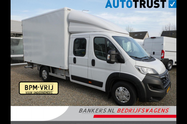 Opel Movano 2.2D 140PK, L4, Dubbel Cabine, Airco, Meubelbak L*B*H = 360*210*220 / Lat om lat betimmering / 2 x Lading vastzetrail op 100 en 207 cm