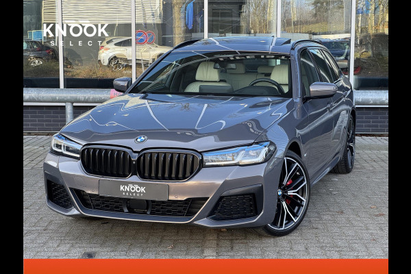 BMW 5 Serie Touring 530i xDrive High Executive M Sport Pakket Automaat / Panoramadak / Trekhaak / Integrale Actieve Besturing / Stoelventilatie / Driving Assistant Professional / Bowers & Wilkins / Laserlight / M Sportremsysteem / Soft Close