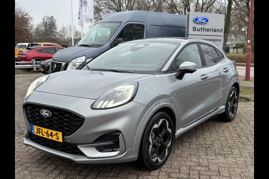 Ford Puma 1.0 EcoBoost Hybrid ST-Line X 155pk Automaat | Panoramadak | Afneembare trekhaak | Winter Pack | Adaptive cruise control | 360 graden camera | Bang&Olufsen | Elektrische achterklep | Matrix LED