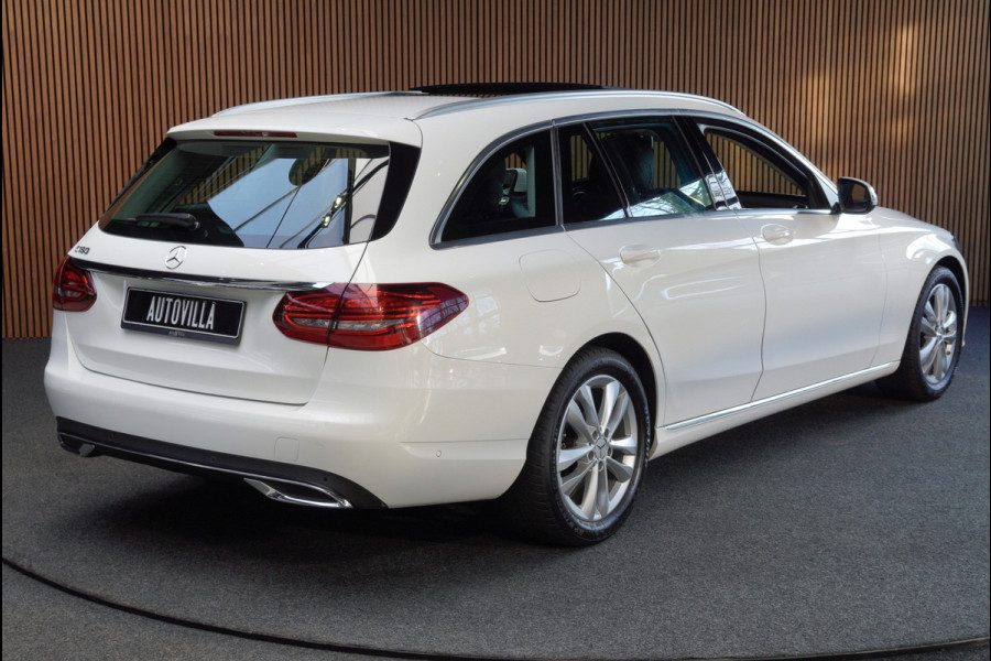Mercedes-Benz C-Klasse Estate 180 Navi Leder Camera LED PTS Elektr. achterklep Climate Control LM velgen