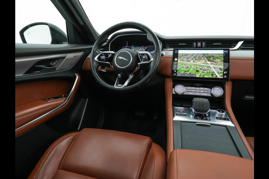 Jaguar F-Pace 2.0 P400e PHEV R-Dynamic HSE AWD ( Plug-in ) (INCL-BTW) Aut. *PANO | LEATHER | MERIDIAN-SOUND | FULL-LED | TOPVIEW | BLINDSPOT | KEYLESS | DAB+ | HEATED-COMFORTSEATS | NAVI-FULLMAP | DIGI-COCKPIT | HEAD-UP | PRIVACYGLASS | TOWBAR | 22"*