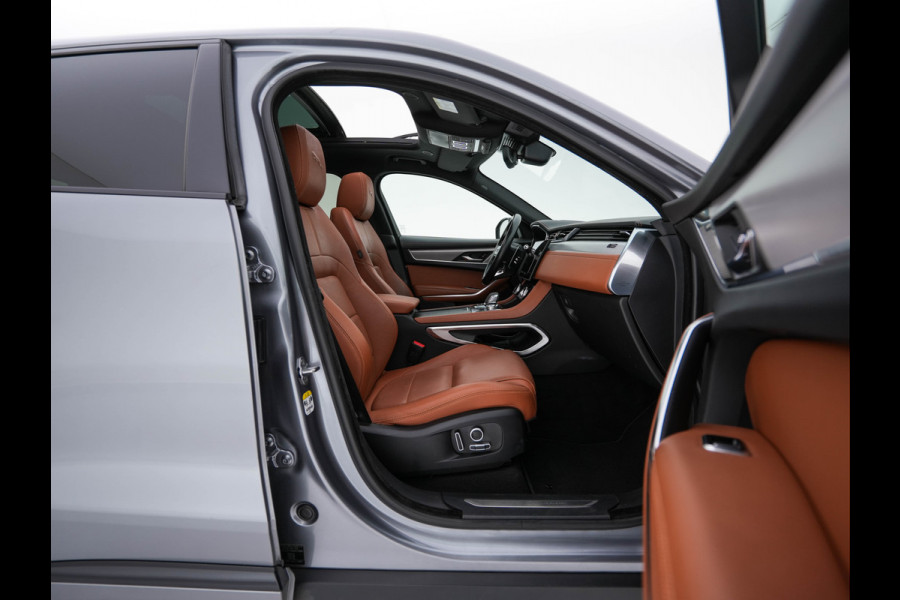 Jaguar F-Pace 2.0 P400e PHEV R-Dynamic HSE AWD ( Plug-in ) (INCL-BTW) Aut. *PANO | LEATHER | MERIDIAN-SOUND | FULL-LED | TOPVIEW | BLINDSPOT | KEYLESS | DAB+ | HEATED-COMFORTSEATS | NAVI-FULLMAP | DIGI-COCKPIT | HEAD-UP | PRIVACYGLASS | TOWBAR | 22"*