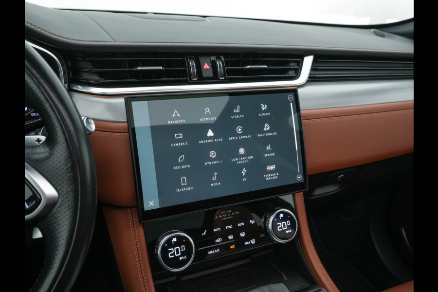 Jaguar F-Pace 2.0 P400e PHEV R-Dynamic HSE AWD ( Plug-in ) (INCL-BTW) Aut. *PANO | LEATHER | MERIDIAN-SOUND | FULL-LED | TOPVIEW | BLINDSPOT | KEYLESS | DAB+ | HEATED-COMFORTSEATS | NAVI-FULLMAP | DIGI-COCKPIT | HEAD-UP | PRIVACYGLASS | TOWBAR | 22"*