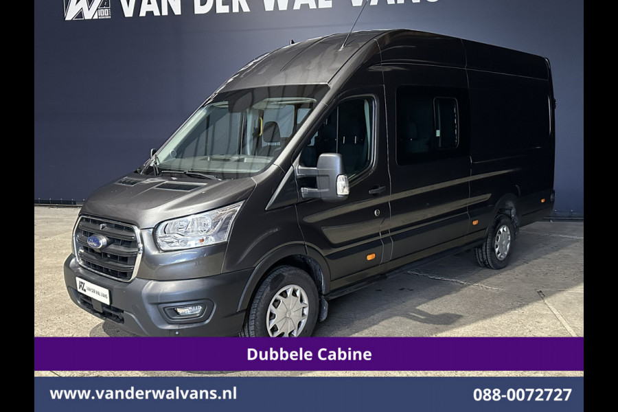 Ford Transit 2.0 TDCI 185pk L4H3 Dubbele Cabine Euro6 Airco | 6-Zits | Camera | Cruisecontrol Parkeersensoren, 2800kg trekvermogen