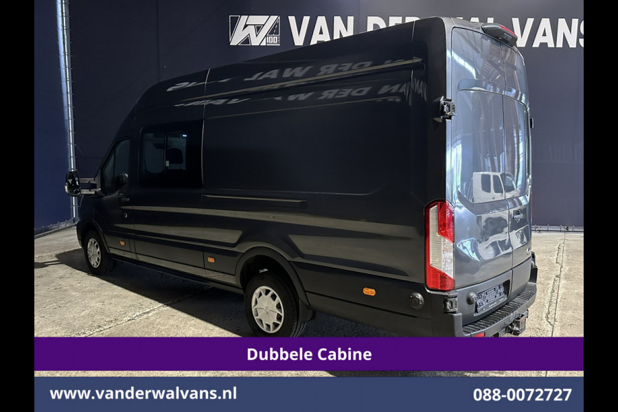 Ford Transit 2.0 TDCI 185pk L4H3 Dubbele Cabine Euro6 Airco | 6-Zits | Camera | Cruisecontrol Parkeersensoren, 2800kg trekvermogen