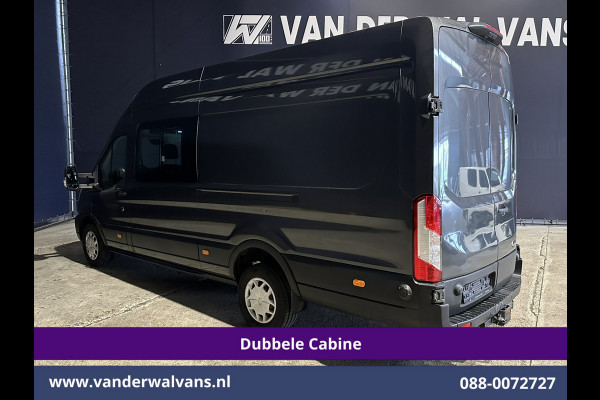 Ford Transit 2.0 TDCI 185pk L4H3 Dubbele Cabine Euro6 Airco | 6-Zits | Camera | Cruisecontrol Parkeersensoren, 2800kg trekvermogen