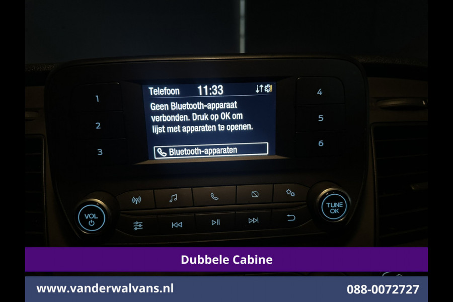 Ford Transit 2.0 TDCI 185pk L4H3 Dubbele Cabine Euro6 Airco | 6-Zits | Camera | Cruisecontrol Parkeersensoren, 2800kg trekvermogen
