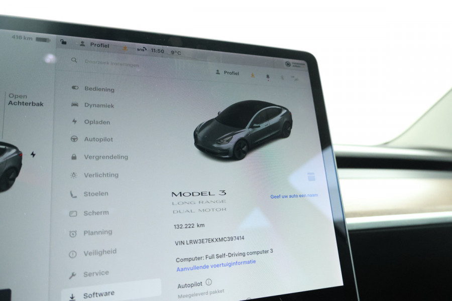 Tesla Model 3 Long Range AWD 75 kWh Leer, climate, autopilot