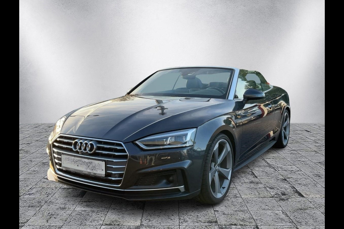 Audi A5 Cabriolet 40 TFSI S-LINE ** LED, VIRTUAL, LEDER, ACC, ALARM, ELECTR. ST, 20-inch LMV ** UNFALLFREI - Slechts 24.900km. ** ** INFORMEER OOK NAAR ONZE AANTREKKELIJKE FINANCIAL-LEASE TARIEVEN **