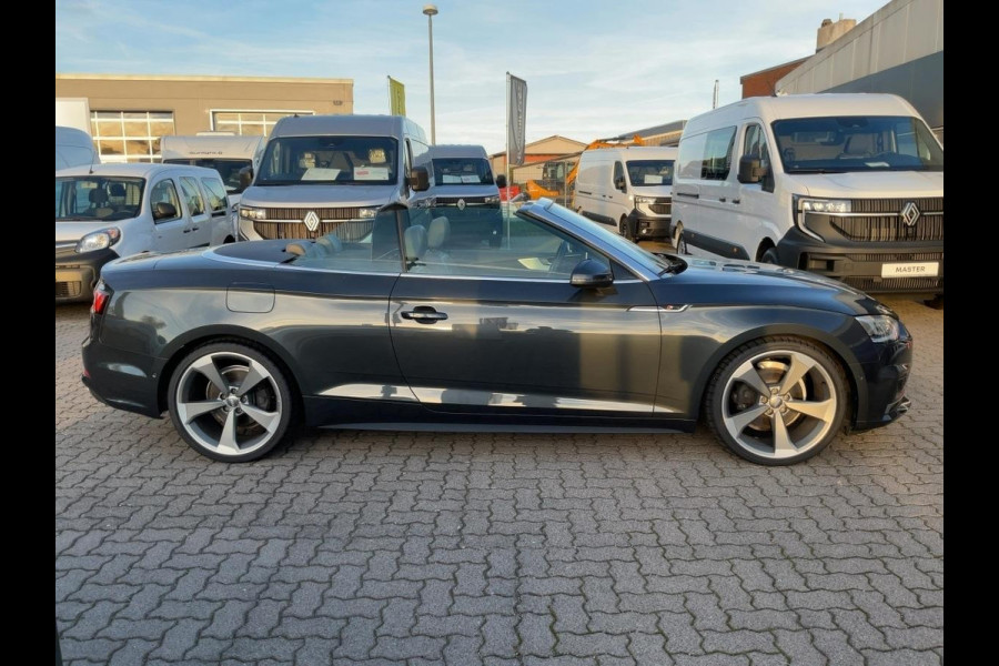 Audi A5 Cabriolet 40 TFSI S-LINE ** LED, VIRTUAL, LEDER, ACC, ALARM, ELECTR. ST, 20-inch LMV ** UNFALLFREI - Slechts 24.900km. ** ** INFORMEER OOK NAAR ONZE AANTREKKELIJKE FINANCIAL-LEASE TARIEVEN **