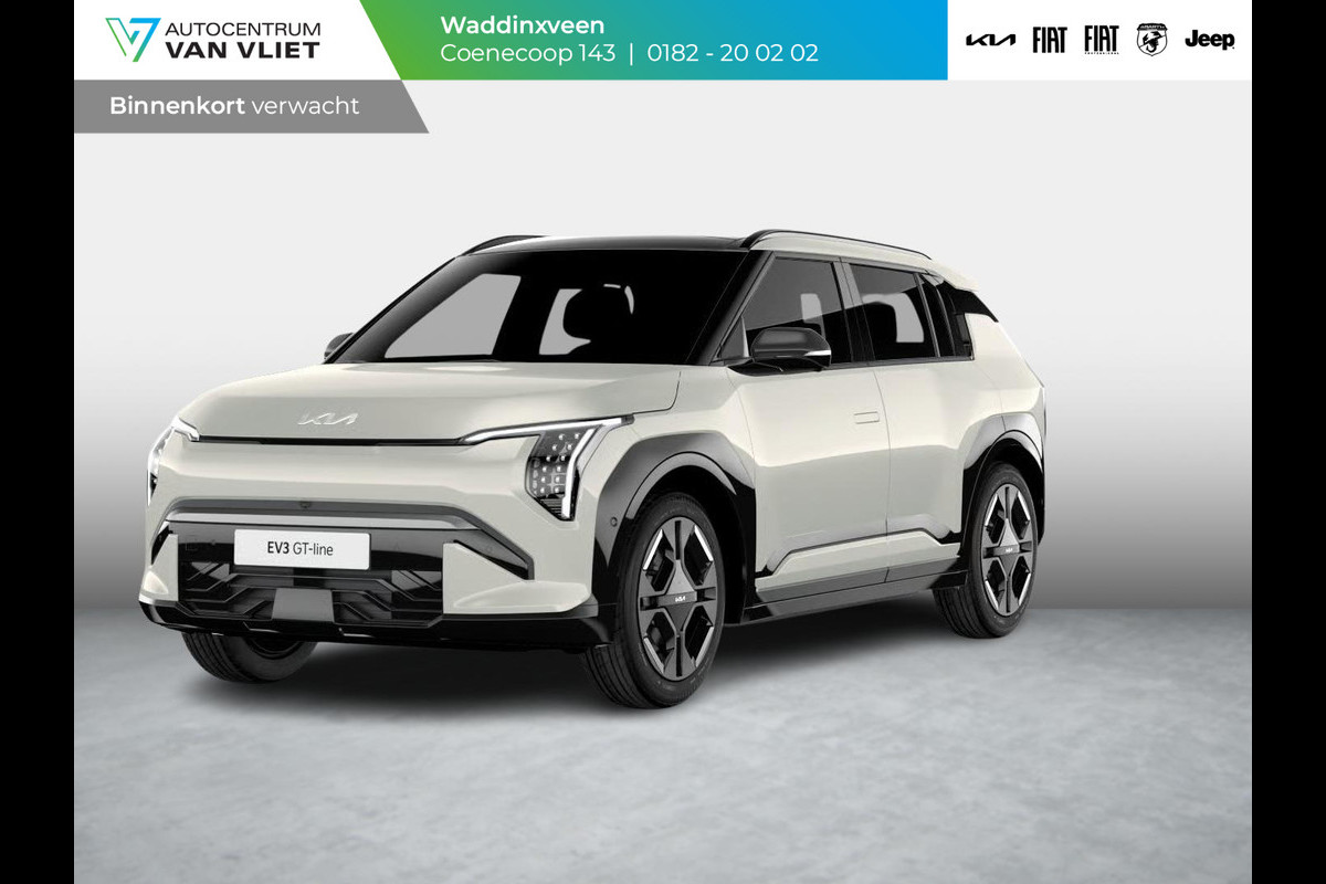 Kia EV3 GT-PlusLine 81.4 kWh | Schuif/kanteldak | Stoel&Stuur Verw. | Camera | Adapt. Cruise | HUD | 19" | Keyless