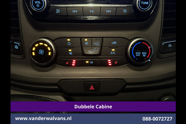 Ford Transit Custom 2.0 TDCI 130pk L2H1 Dubbele Cabine Euro6 Airco | 6-Zits | Camera | Navigatie | LED | Apple Carplay Android Auto, Cruisecontrol, Stoelverwarming, Verwarmde voorruit, Parkeersensoren, Achterklep