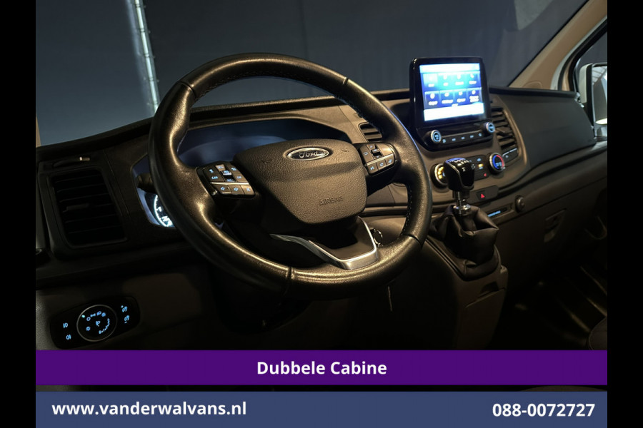 Ford Transit Custom 2.0 TDCI 130pk L2H1 Dubbele Cabine Euro6 Airco | 6-Zits | Camera | Navigatie | LED | Apple Carplay Android Auto, Cruisecontrol, Stoelverwarming, Verwarmde voorruit, Parkeersensoren, Achterklep