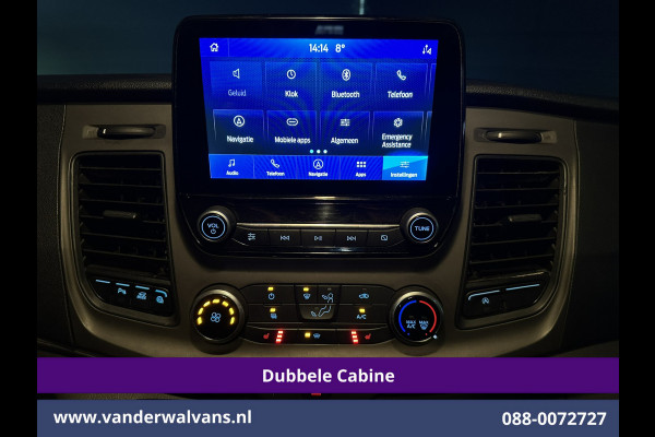 Ford Transit Custom 2.0 TDCI 130pk L2H1 Dubbele Cabine Euro6 Airco | 6-Zits | Camera | Navigatie | LED | Apple Carplay Android Auto, Cruisecontrol, Stoelverwarming, Verwarmde voorruit, Parkeersensoren, Achterklep