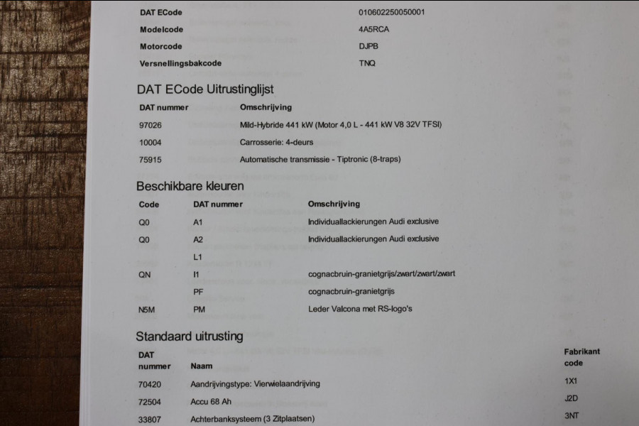 Audi RS6 TFSI Quattro *Keramisch*Carbon*Pano*Indiviual kleur*B&O*