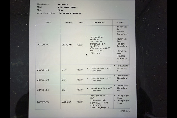 Mercedes-Benz Citan 108 CDI L1 Pro Euro 6 CarPlay/acteruitrijcamera/cruise control