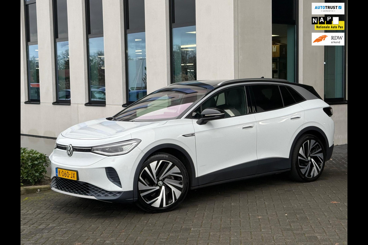 Volkswagen ID.4 Max 77 kWh, panoramadak, stoelverwarming, 360 camera, soh 94 %,warmtepomp, 1 e eigenaar, NL auto met nap