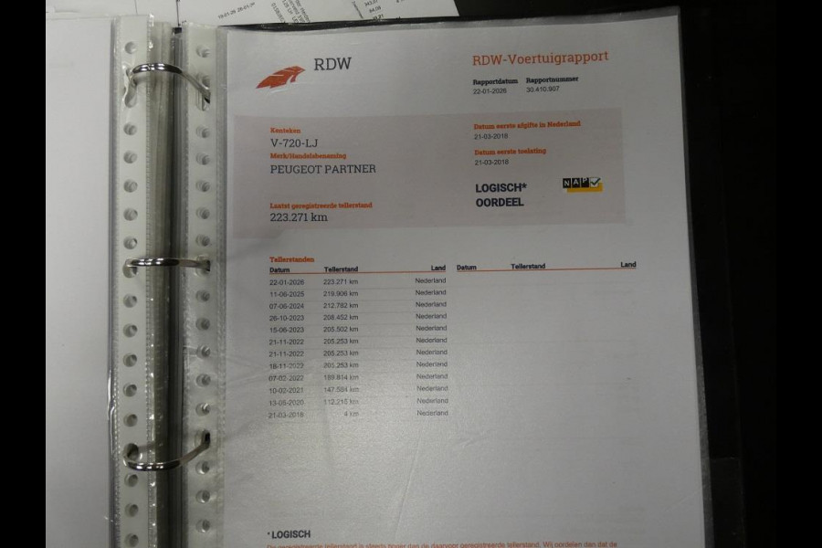 Peugeot Partner 120 1.6 BlueHDi 100pk L1 *3-zits*navi/cam