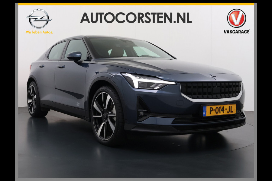 Polestar 2 Long Range 78kWh SOH 92% Leer Panoramadak Adap.Cruise Trekhaak Harman/Kardon®-Audio Memory Apple Carplay Android Auto Navi Ecc Stoel+Stuur+Achterbankverwarming Pdc Elek.Achterklep Lane Assist BLIS Road Sign Info 1e Eigenaar Origineel Nederlandse Auto