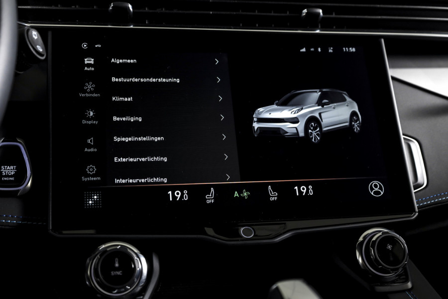 Lynk & Co 01 1.5 PHEV 261PK MY23 | Donkere hemel | 360 Camera | 7.4 kWh boordlader | S/K-panodak | Adapt. Cruise | Memory | Elek. klep | LM 20" | 2285