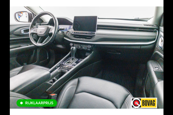 Jeep Compass 4xe 240 Hybrid Electric S 240 PK automaat | Leer | 19 Inch All-season | Stoel- Stuurverwarming Navigatie, Adaptive Cruise, Elektrische achterklep, Camera
