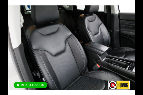 Jeep Compass 4xe 240 Hybrid Electric S 240 PK automaat | Leer | 19 Inch All-season | Stoel- Stuurverwarming Navigatie, Adaptive Cruise, Elektrische achterklep, Camera