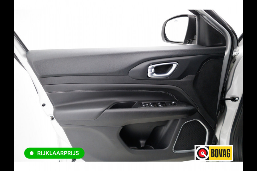 Jeep Compass 4xe 240 Hybrid Electric S 240 PK automaat | Leer | 19 Inch All-season | Stoel- Stuurverwarming Navigatie, Adaptive Cruise, Elektrische achterklep, Camera