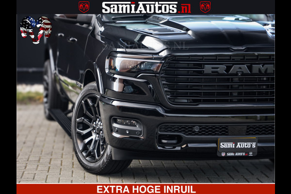 Dodge Ram 1500 Night Premium | Full Option | De Meest Luxe Pick-Up in zijn Klasse | Comfortabele Dubbele Cabine met Royale 5 Zitplaatsen | BPM vrij | Nu Leverbaar uit Voorraad | Voorraad Nr 2285 - 7648