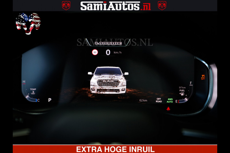 Dodge Ram 1500 Night Premium | Full Option | De Meest Luxe Pick-Up in zijn Klasse | Comfortabele Dubbele Cabine met Royale 5 Zitplaatsen | BPM vrij | Nu Leverbaar uit Voorraad | Voorraad Nr 2285 - 7648