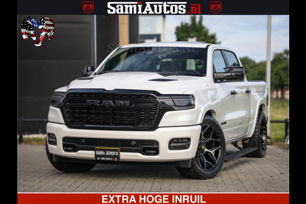 Dodge Ram 1500 Limited Night High Output 540HP 706Nm | Massage + Full Option | De Meest Luxe en Volle Pick-Up in zijn Klasse | Comfortabele Dubbele Cabine met Royale 5 Zitplaatsen | BPM vrij | Nu Leverbaar uit Voorraad | Voorraad Nr 2336 - 7700