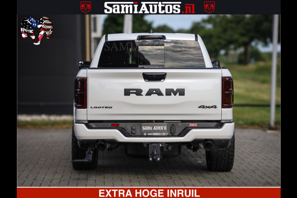 Dodge Ram 1500 Limited Night High Output 540HP 706Nm | Massage + Full Option | De Meest Luxe en Volle Pick-Up in zijn Klasse | Comfortabele Dubbele Cabine met Royale 5 Zitplaatsen | BPM vrij | Nu Leverbaar uit Voorraad | Voorraad Nr 2336 - 7700