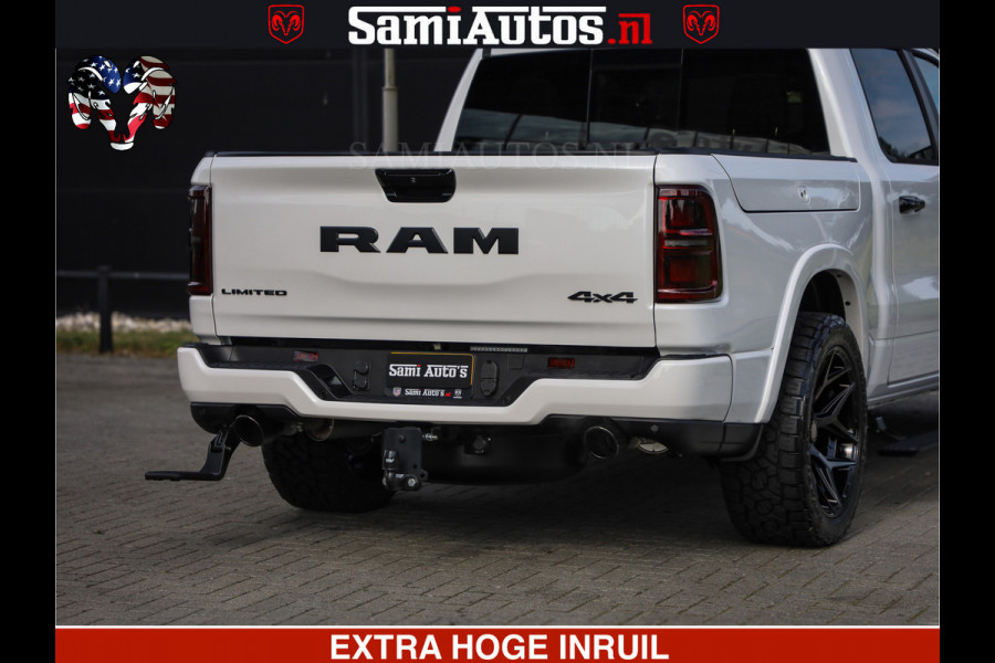 Dodge Ram 1500 Limited Night High Output 540HP 706Nm | Massage + Full Option | De Meest Luxe en Volle Pick-Up in zijn Klasse | Comfortabele Dubbele Cabine met Royale 5 Zitplaatsen | BPM vrij | Nu Leverbaar uit Voorraad | Voorraad Nr 2336 - 7700