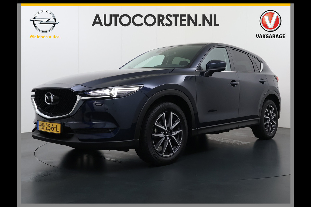 Mazda CX-5 2.0I AUT.6 165pk GT M Elektr.Mem.Stoel Leer Trekhaak Bose®-Audio Apple Carplay Android Auto Navi Camera Stoel+Stuurverwarming Pd Dodehoek detector Cruise control Led Privacy Glas Bluetooth Lmv 19" Origineel Nederlandse, zeer complete Mazda CX-5 SUPERCARAVANTREKKER 2.000KG Trekgewicht