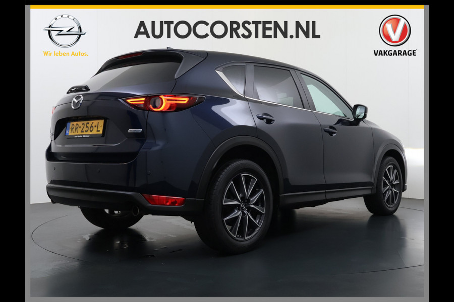 Mazda CX-5 2.0I AUT.6 165pk GT M Elektr.Mem.Stoel Leer Trekhaak Bose®-Audio Apple Carplay Android Auto Navi Camera Stoel+Stuurverwarming Pd Dodehoek detector Cruise control Led Privacy Glas Bluetooth Lmv 19" Origineel Nederlandse, zeer complete Mazda CX-5 SUPERCARAVANTREKKER 2.000KG Trekgewicht