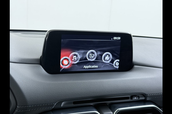 Mazda CX-5 2.0I AUT.6 165pk GT M Elektr.Mem.Stoel Leer Trekhaak Bose®-Audio Apple Carplay Android Auto Navi Camera Stoel+Stuurverwarming Pd Dodehoek detector Cruise control Led Privacy Glas Bluetooth Lmv 19" Origineel Nederlandse, zeer complete Mazda CX-5 SUPERCARAVANTREKKER 2.000KG Trekgewicht