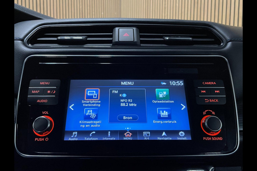 Nissan Leaf N-Connecta 40 kWh|90%SOH|270 WLTP|360-CAMERA|APPLE CARPLAY|STUUR+STOELVERW VOOR+ACHTER|ACC|NAVIGATIE|NL-AUTO|NAP|MARGE
