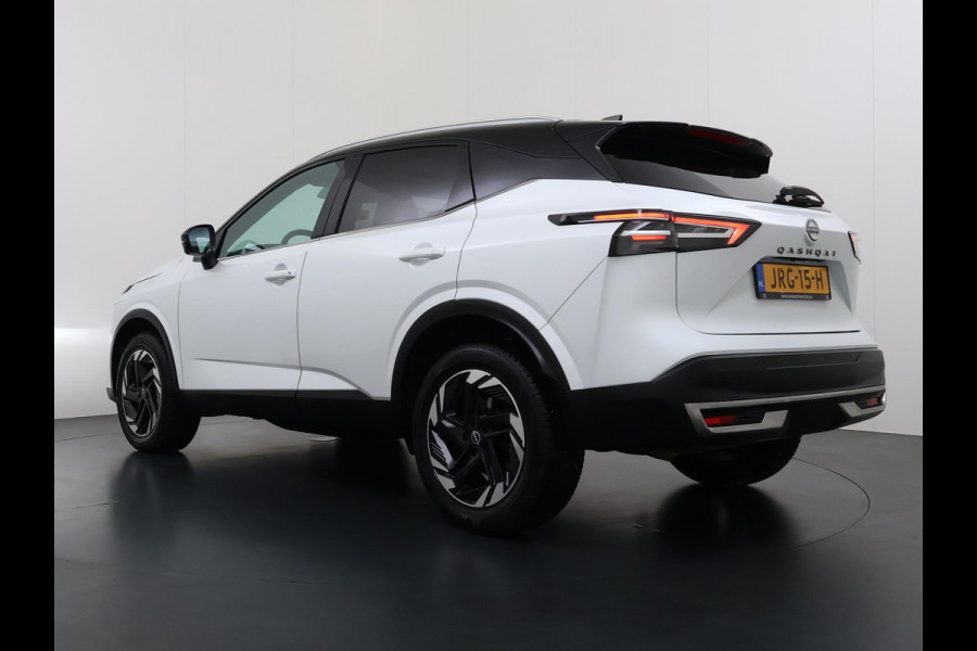 Nissan QASHQAI 1.3 MHEV Xtronic N-Connecta | FABRIEKSGARANTIE| PANO| VOORRUITVERWARMING| STOEL + STUUR VERWARMING| 360 CAMERA| DODE HOEK| HEAD-UP| ELEK. ACHTERKLEP