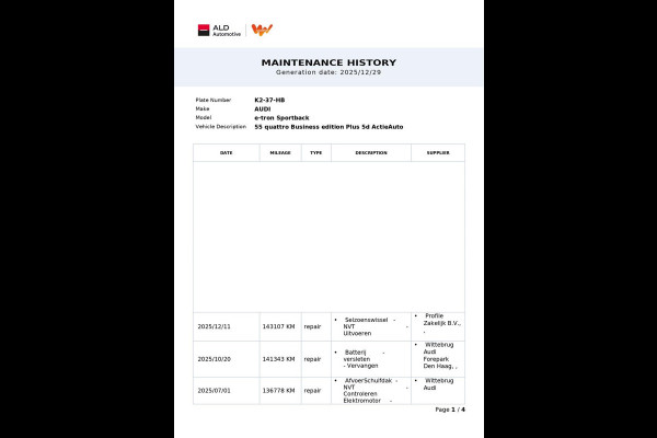 Audi e-tron Sportback 55 Quattro Business Plus 95 kWh|90%SOH|GROTE ACCU|PANO|LEDER|ACC|MEMORY|CAMERA|CARLAY/ANDROID|STOELVER|NAP|