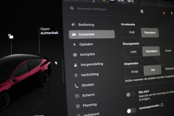 Tesla Model Y RWD 58 kWh Midnight Cherry Red/20inch/Trekhaak/Premium interieur